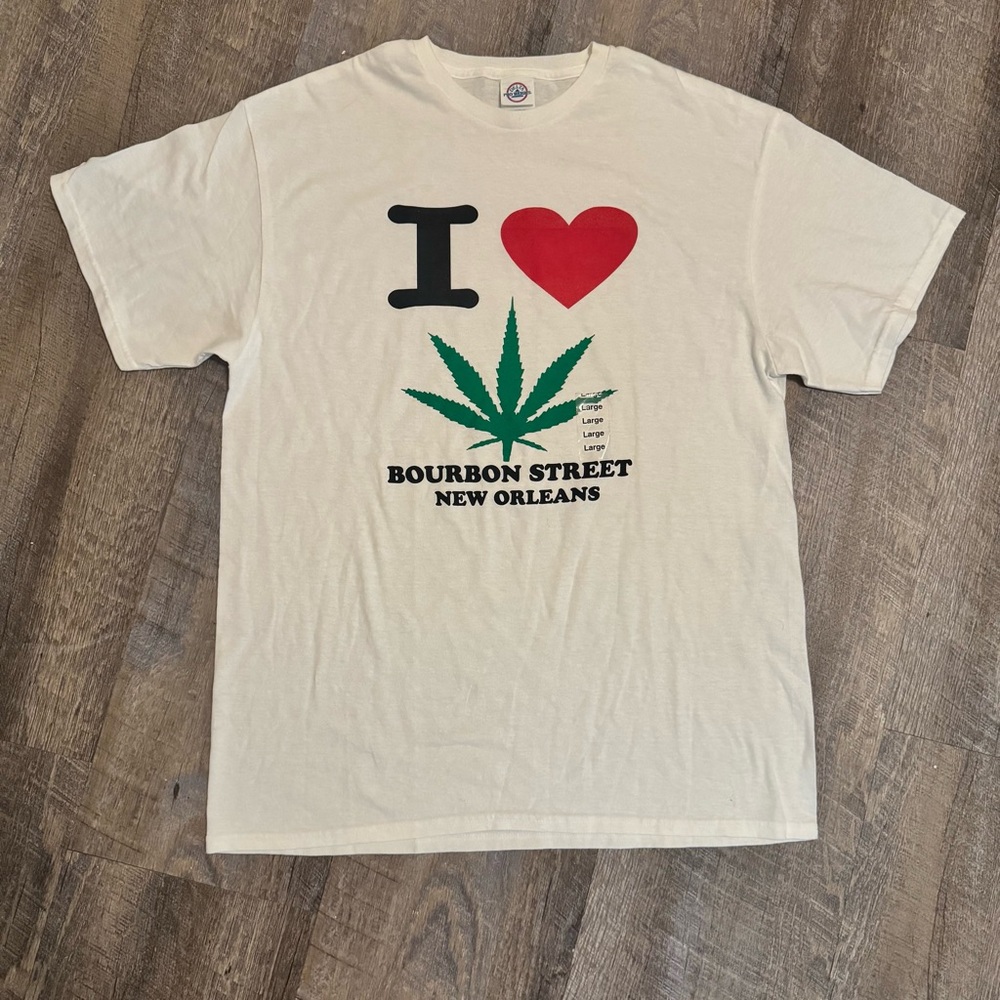 Bourbon Street 420 Shirt Delta Tag New Orleans Louisiana Size Large